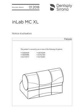 Dentsply Sirona inLab MC XL Mode d'emploi