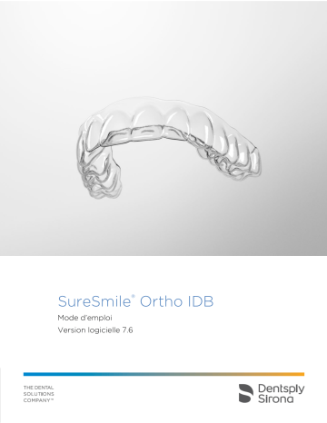 Dentsply Sirona SureSmile Ortho IDB Software Mode d'emploi | Fixfr