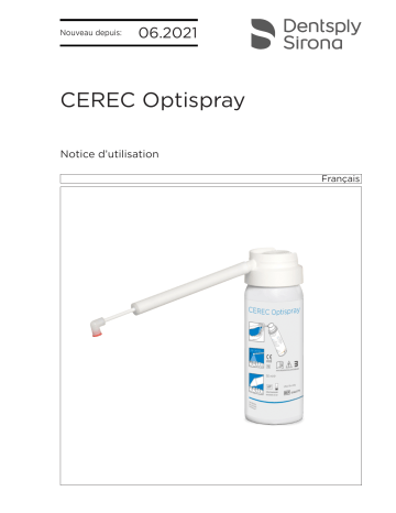 Dentsply Sirona CEREC Optispray Mode d'emploi | Fixfr