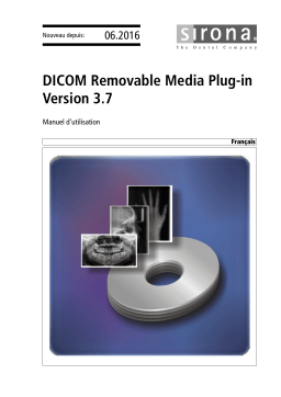 Dentsply Sirona DICOM Removable Media Plug-in Version 3.7.x Mode d'emploi