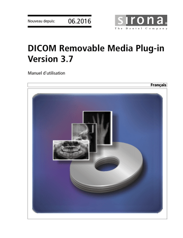 Dentsply Sirona DICOM Removable Media Plug-in Version 3.7.x Mode d'emploi | Fixfr