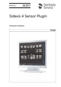 Dentsply Sirona Xios XG, Plug-in for Sidexis 4 Mode d'emploi