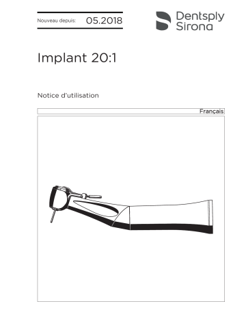 Dentsply Sirona Implant 20:1 Mode d'emploi | Fixfr