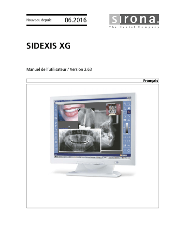 Dentsply Sirona SIDEXIS XG Version 2.6.3 Mode d'emploi | Fixfr