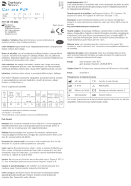 Dentsply Sirona Carrara Pdf Mode d'emploi