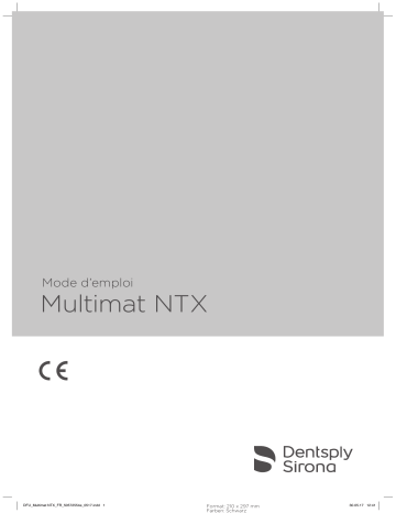 Dentsply Sirona Multimat NTX Mode d'emploi | Fixfr