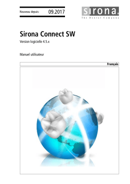 Dentsply Sirona Sirona Connect SW 4.5.x Mode d'emploi