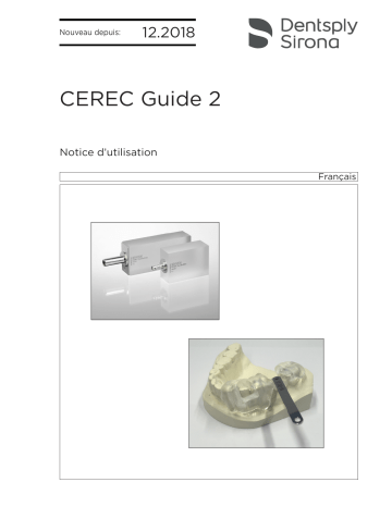 Dentsply Sirona CEREC Guide 2 Mode d'emploi | Fixfr