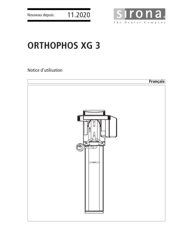 Dentsply Sirona orthophos xg 3 Mode d'emploi | Fixfr