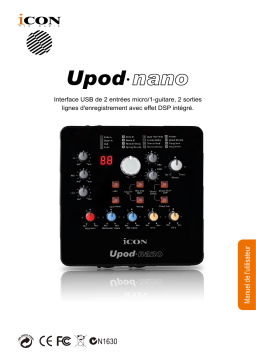 Icon UPod Nano Interface Manuel utilisateur