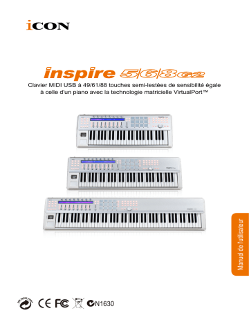 InSpire 8 G2 | InSpire 6 G2 | Icon InSpire 5 G2 Keyboard Manuel utilisateur | Fixfr