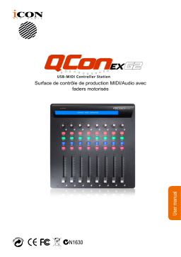 Icon QCon EX G2 Control Surface Manuel utilisateur