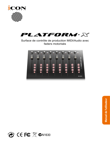 Icon Platform X Control Surface Manuel utilisateur | Fixfr