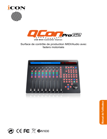 Icon QCon Pro G2 Control Surface Manuel utilisateur | Fixfr