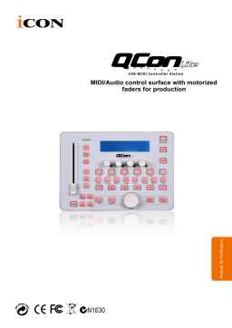 Icon Qcon Lite Control Surface Manuel utilisateur