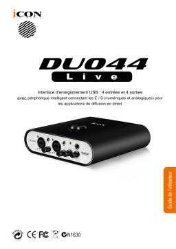 Icon Duo44 Live Interface Manuel du propriétaire