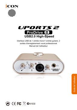 Icon Uports2(Pro DriveIII) Interface Manuel utilisateur