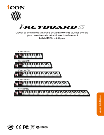 iKeyboard 5S(ProDriveIII) | iKeyboard 8S(ProDriveIII) | iKeyboard 3S(ProDriveIII) | iKeyboard 6S(ProDriveIII) | Icon iKeyboard 4S(ProDriveIII) Keyboard Manuel utilisateur | Fixfr