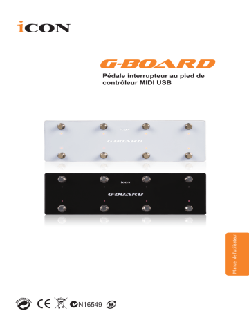 Icon G-Board Control Surface Manuel utilisateur | Fixfr