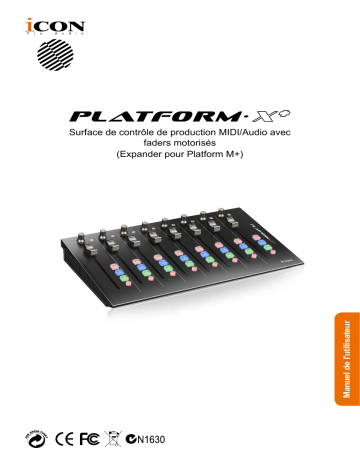 Icon Platform X+ Control Surface Manuel utilisateur | Fixfr