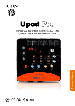 Icon UPod Pro Interface Manuel utilisateur