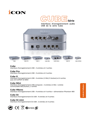 Icon Cube Pro(Pro DriveIII) Interface Manuel utilisateur | Fixfr