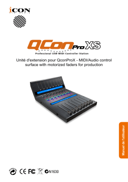 Icon Qcon ProXS Control Surface Manuel utilisateur