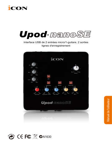Icon Upod Nano SE Interface Manuel utilisateur | Fixfr