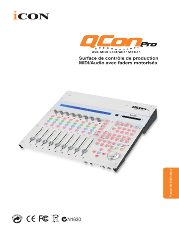 Icon QCon Pro Control Surface Manuel utilisateur | Fixfr