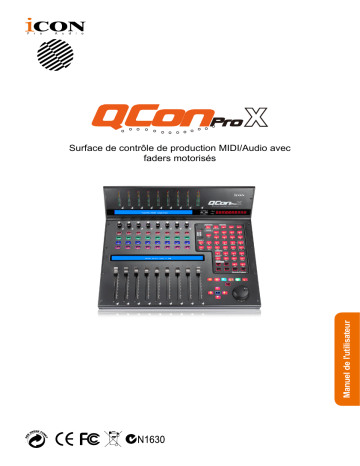 Icon Qcon Pro X Control Surface Manuel utilisateur | Fixfr