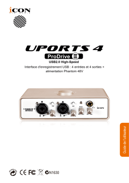 Icon Uports4(Pro DriveIII) Interface Manuel utilisateur