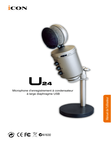 Icon U24 Microphone Manuel utilisateur | Fixfr