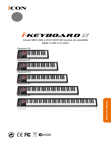 iKeyboard 6X | iKeyboard 3X | iKeyboard 8 X | iKeyboard 4X | Icon iKeyboard 5X Keyboard Manuel utilisateur | Fixfr