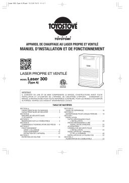 Toyotomi Laser 300 Type A Vented Heater Manuel du propriétaire