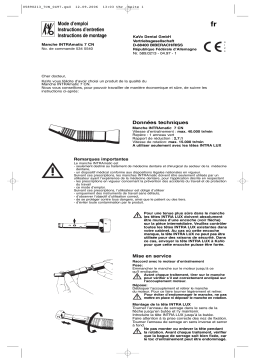 KaVo INTRAmatic lower part 7 CN Mode d'emploi