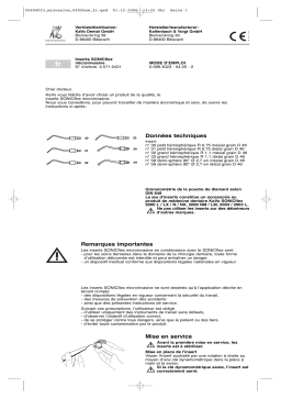 KaVo SONICflex microinvasive Mode d'emploi