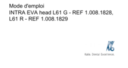 KaVo INTRA EVA L61G-L61R Mode d'emploi