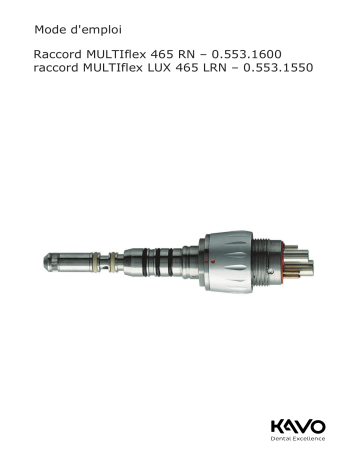 MULTIflex 465RN | KaVo Couplings Mode d'emploi | Fixfr