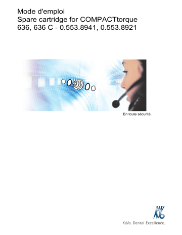 KaVo COMPACTtorque 636, 636 C Mode d'emploi | Fixfr