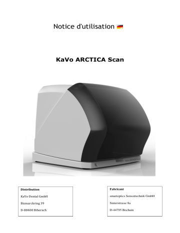 KaVo ARCTICA Scan Mode d'emploi | Fixfr