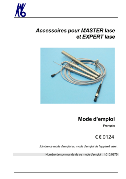 KaVo MASTER lase EXPERT lase Mode d'emploi