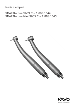 KaVo SMARTtorque S609 C & Mini S605 C Mode d'emploi