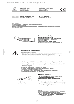 KaVo INTRAmatic shank 7 CH Mode d'emploi