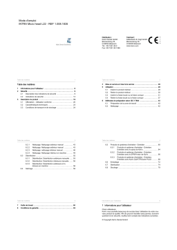 KaVo INTRA Micro L22 Mode d'emploi