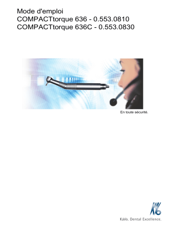 KaVo COMPACTtorque 636 & 636 C Mode d'emploi | Fixfr