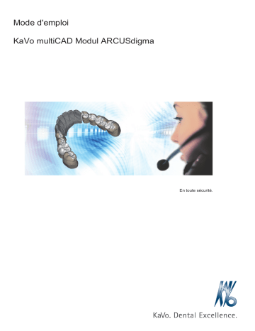 KaVo multiCAD Modul ARCUSdigma Mode d'emploi | Fixfr