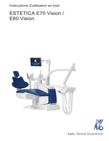 KaVo ESTETICA E70 / E80 Vision Manuel utilisateur | Fixfr