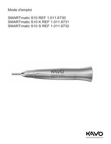 KaVo SMARTmatic S10 & S10 K & S10 KS Mode d'emploi | Fixfr