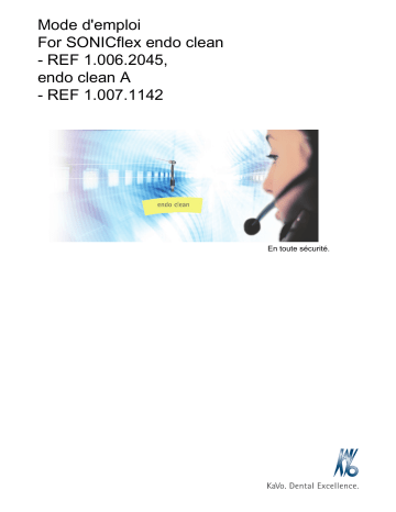 KaVo SONICflex endo clean Mode d'emploi | Fixfr