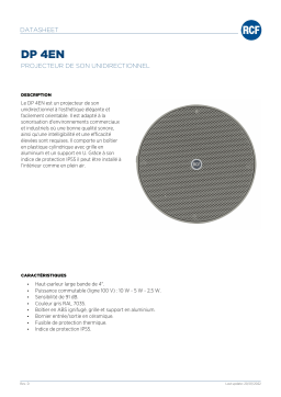 RCF DP 4EN UNIDIRECTIONAL SOUND PROJECTOR spécification